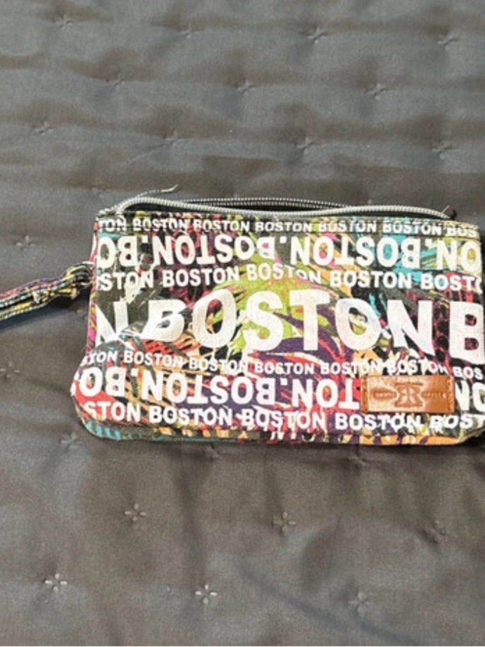 Robin Ruth Multicolor Boston Print Wristlet